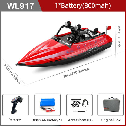 WLtoys WL917 RC Boat 2.4GHz Remote Control Boats. RC Jet Boat 16km/h speed.