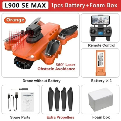 L900 Pro SE MAX GPS Drone 4K Professional Dual HD Camera 5G WIFI 360° Obstacle Avoidance Brushless Motor Rc FPV Quadcopter Drone