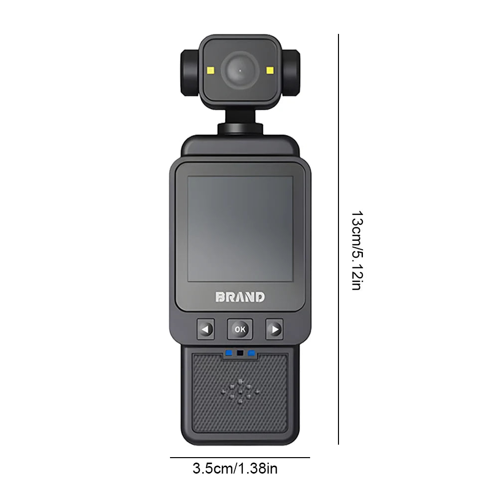 New 1080P Action Camera HD 180 ° Rotating Mini Portable Sports Wearable Body Camera