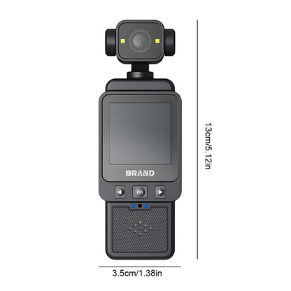 New 1080P Action Camera HD 180 ° Rotating Mini Portable Sports Wearable Body Camera