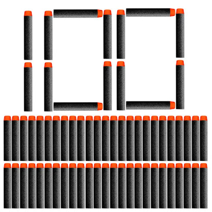 Electric Darts Toy Airsoft or Nerf Gun 7.2CM Hole Head Bullets Foam. Safe Sucker Bullet for Nerf Blasters Toy for Children