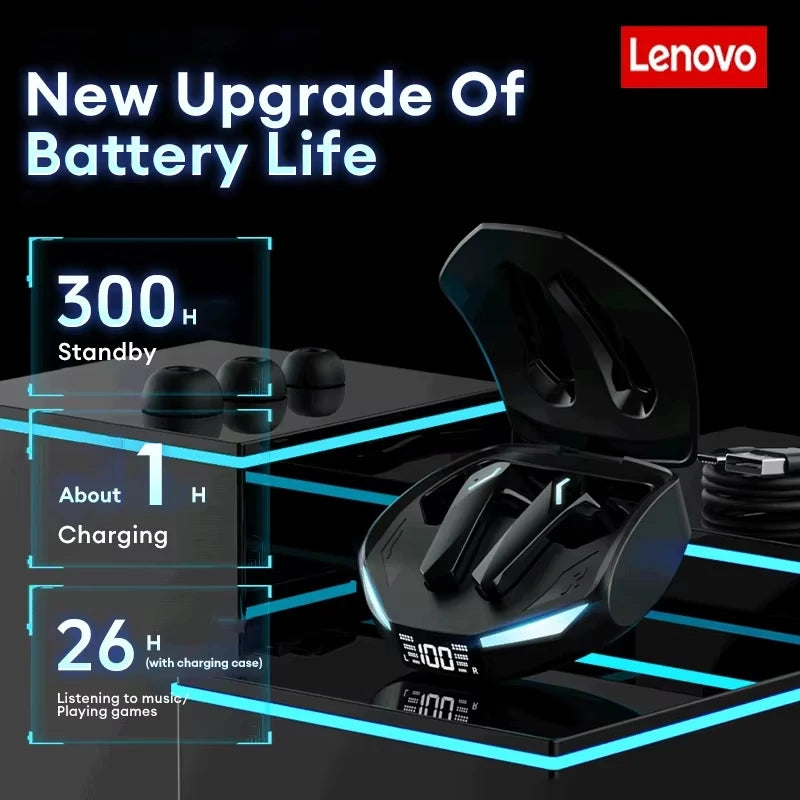 New Lenovo XT53 Wireless  5.4 Earbuds with LED Digital Display and Waterproof Gaming Earbuds
