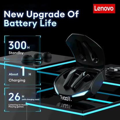 New Lenovo XT53 Wireless  5.4 Earbuds with LED Digital Display and Waterproof Gaming Earbuds