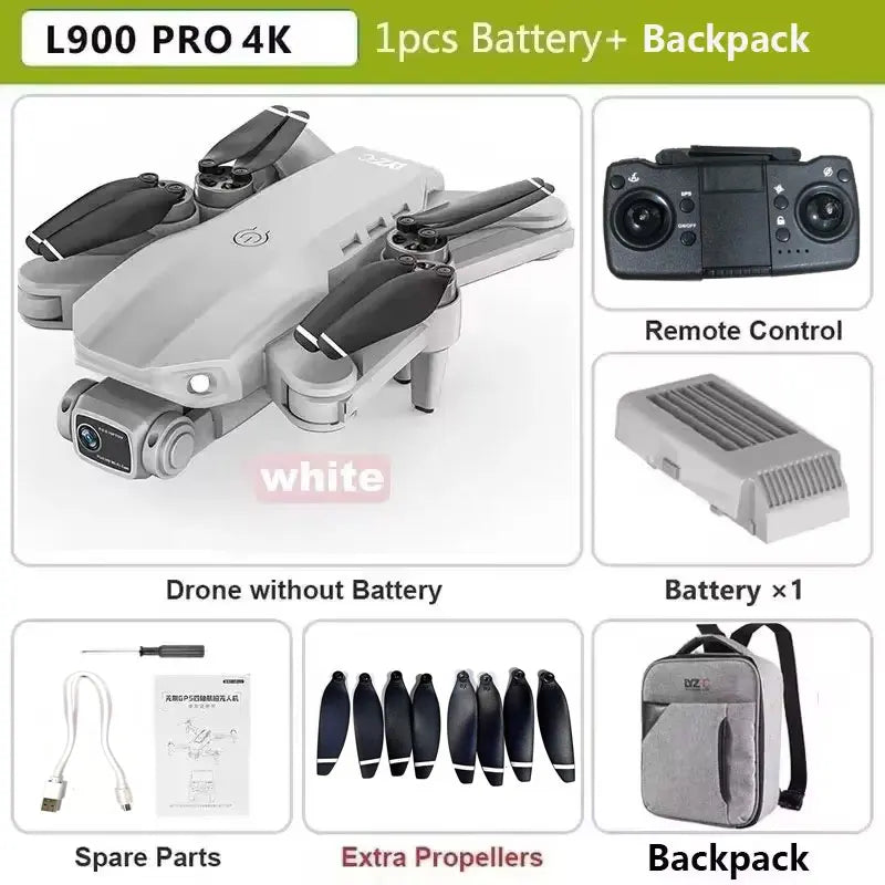 L900 Pro SE MAX GPS Drone 4K Professional Dual HD Camera 5G WIFI 360° Obstacle Avoidance Brushless Motor Rc FPV Quadcopter Drone