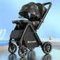 Upgraded Baby Strollers can Sit and Lie Down, High Landscape Lightweight Folding Two-way Stroller Children Stroller
