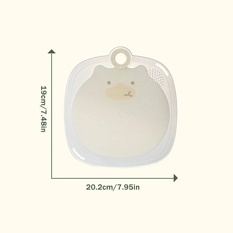 Food Grade Antibacterial Anti-Mold Baby Food Cutting Board, Kitchen Chopping Board for Fruits Vegetables Meat