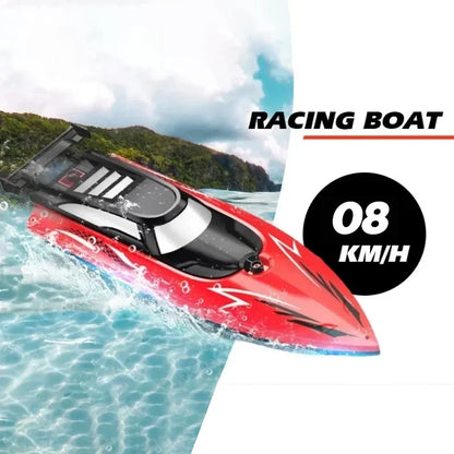 RC Boat With LED Lights. 2.4G RC Boat RC Boat Kids Toy for Pools and Lakes. Suitable for Gifts