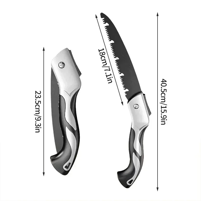 Folding Hand Saw Multifunctional Outdoor Logging Saw, Woodworking Folding Portable Saw For Garden Pruner Gardening Tools