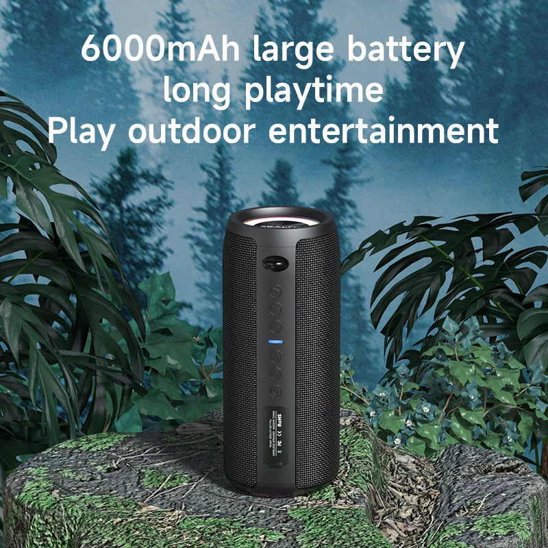ZEALOT-S51Pro 40W High-power Bluetooth Speaker 3D Stereo Bass Portable IPX5 Waterproof Suitable TWS Boom Box