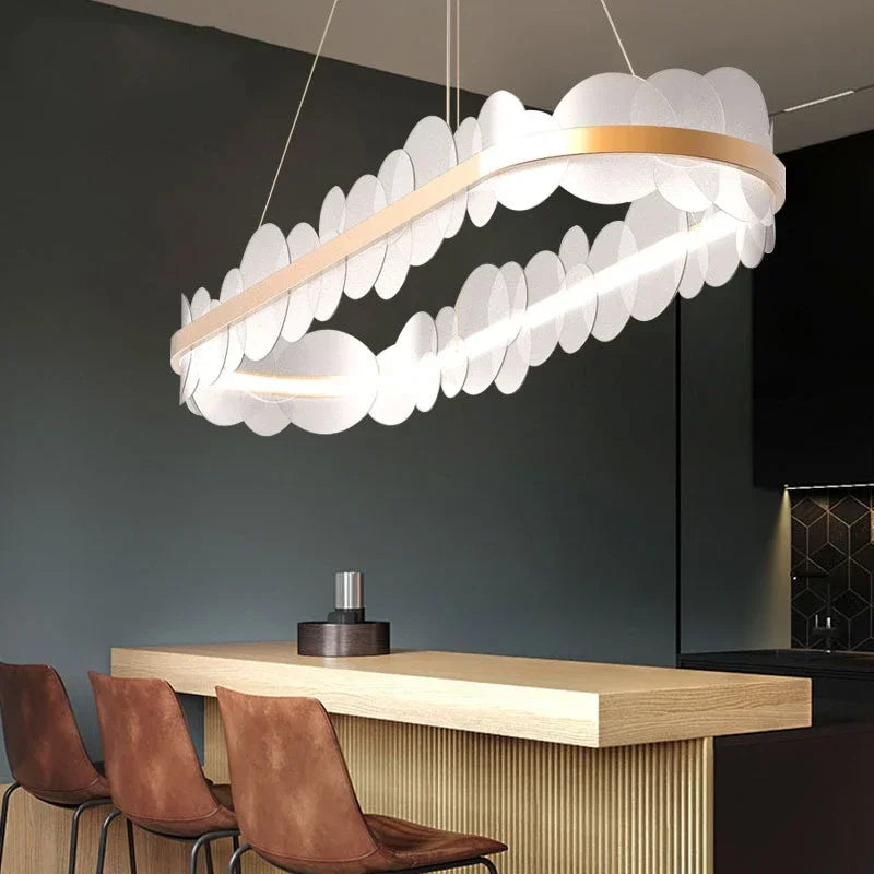 Nordic Modern Minimalist Creative Acrylic Chandelier For Bedroom & Dining Room Decor.