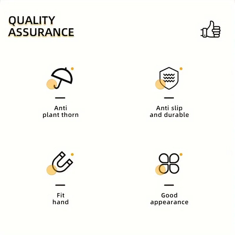 Long Style Gardening Gloves, Thorn Proof Gloves, Canvas Rose Pruning Garden Gloves with Touch Screen Breathable Work Gloves