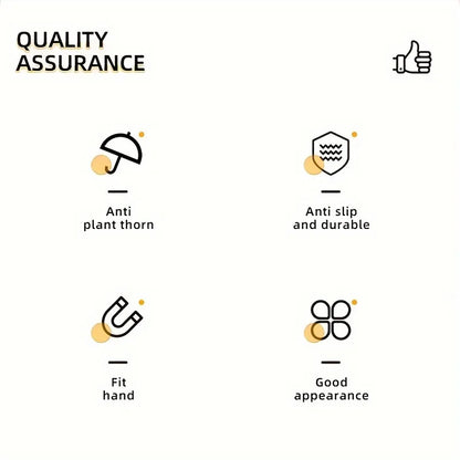 Long Style Gardening Gloves, Thorn Proof Gloves, Canvas Rose Pruning Garden Gloves with Touch Screen Breathable Work Gloves