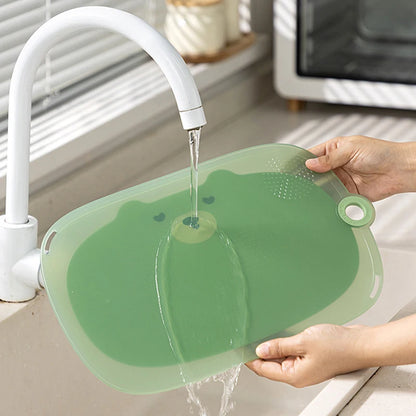 Food Grade Antibacterial Anti-Mold Baby Food Cutting Board, Kitchen Chopping Board for Fruits Vegetables Meat
