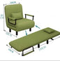 Modern folding sofa bed with with armrest for small apartment