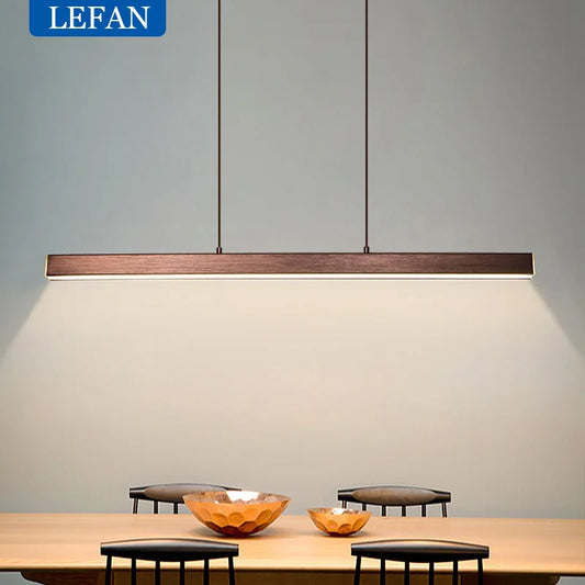 Modern minimalist Nordic chandelier. Creative personality led bar dining table study office lighting indoor lamps