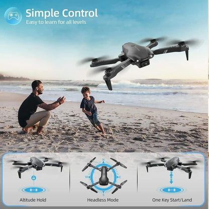 Latest V13 Foldable Drone, 6K HD Dual Lens Camera, WiFi FPV Real-time Transmission, Portable Travel Camera Drone for Beginners Adults Outdoor Shooting