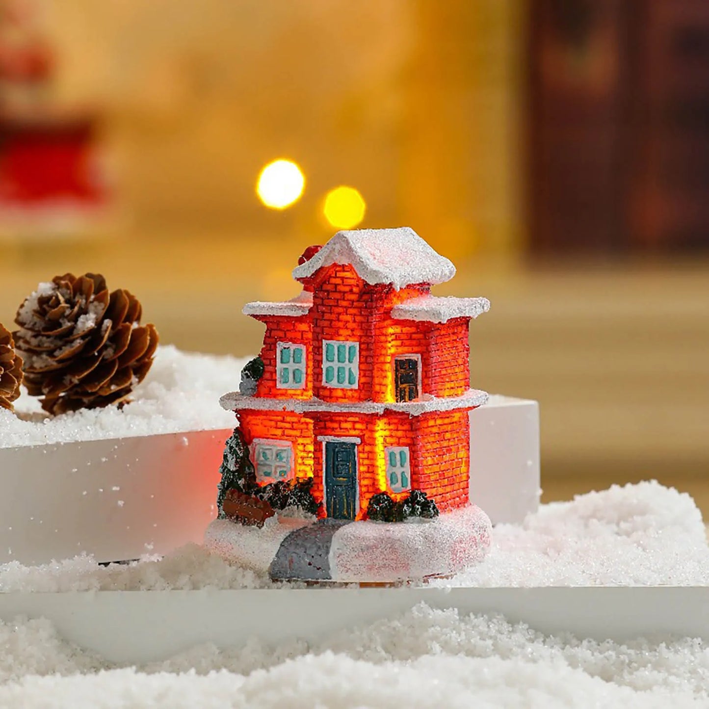 Christmas Winter Village, Christmas Doll Figurines, Christmas Miniature Resin Ornament Kits