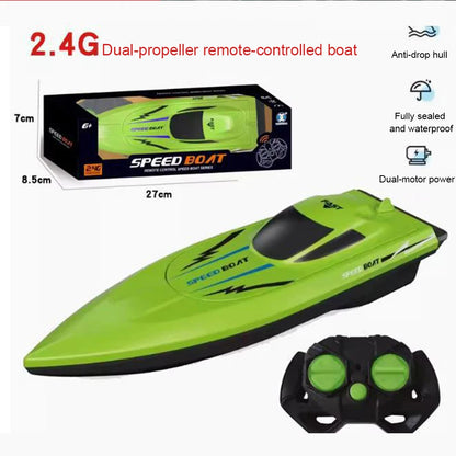 Kids Remote Control Boat Toy. Submersible High Speed Speedboat. Simulated Electric Ship Boys' Watercraft Model