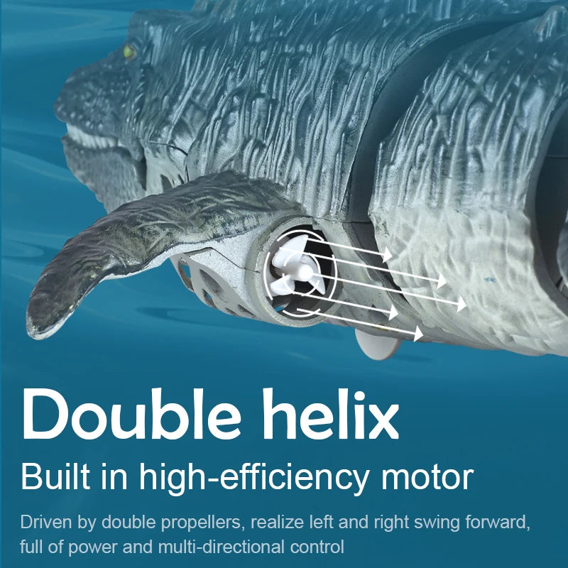 2.4G Remote Control Mosasaurus Dinosaur Pool Water Monster. Outdoor Toys for Boys, Girls & Kids