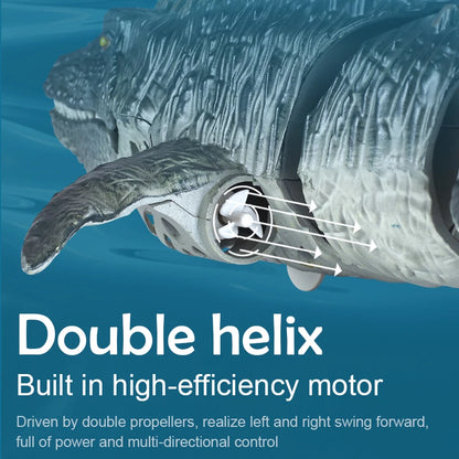 2.4G Remote Control Mosasaurus Dinosaur Pool Water Monster. Outdoor Toys for Boys, Girls & Kids