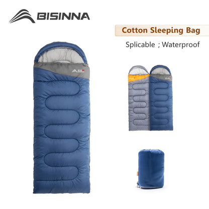 BISINNA Camping Sleeping Bag. Ultra lightweight Waterproof Warm Envelope Backpacking Sleeping Bags for Outdoor Traveling Hiking