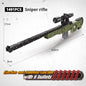 ZKZC WW2 Military Weapon Shotgun Sniper Rifle Children Toys Gifts