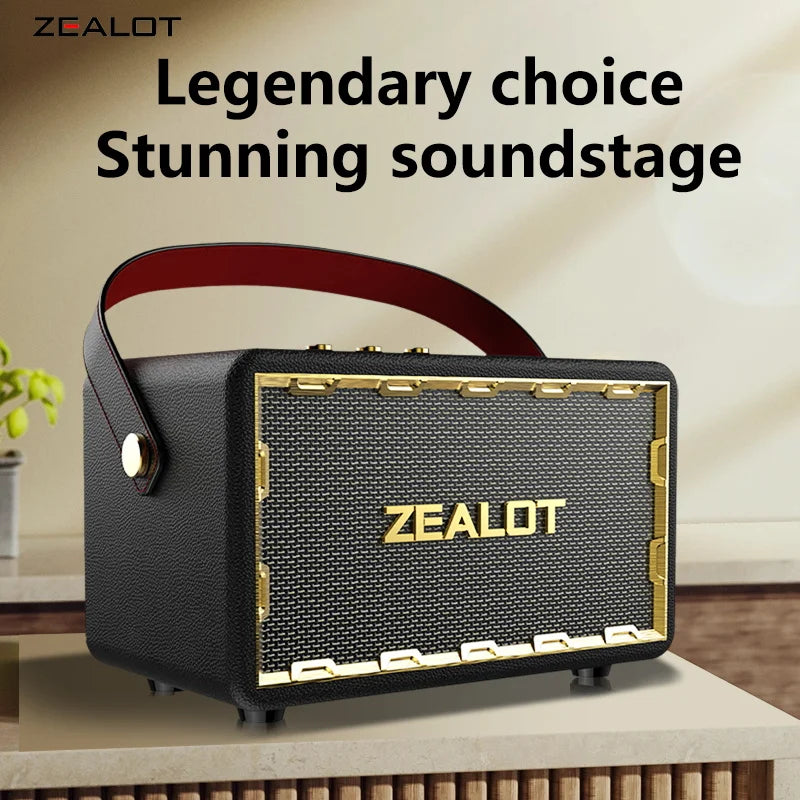 ZEALOT MT01 Portable 60W Wireless Speaker With 4 Subwoofers, Surge Bass 3D Surround Sound, 24000mAh Long Battery Life.