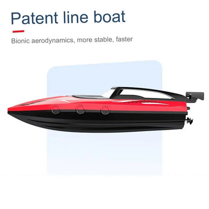 RC Boat With LED Lights. 2.4G RC Boat RC Boat Kids Toy for Pools and Lakes. Suitable for Gifts