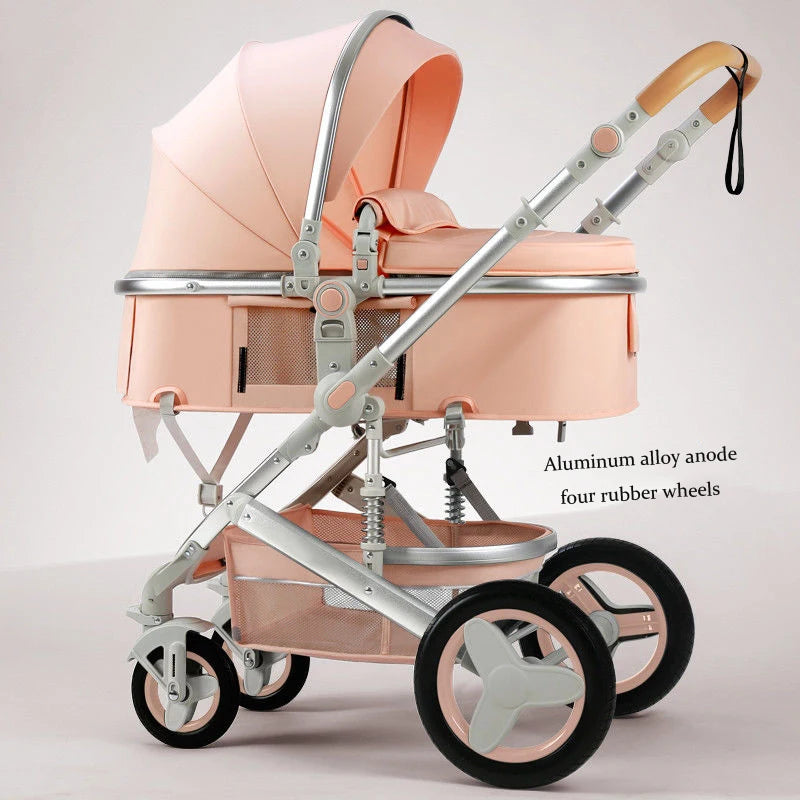 Newborn 2 In 1 Baby Stroller,Luxury high landscape baby carriage,Folding pram,travel Pushchair,baby trolley car,baby strollers