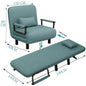 Modern folding sofa bed with with armrest for small apartment