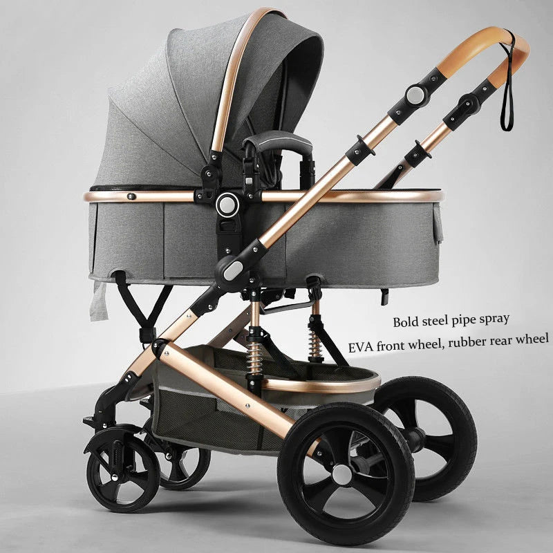 Newborn 2 In 1 Baby Stroller,Luxury high landscape baby carriage,Folding pram,travel Pushchair,baby trolley car,baby strollers