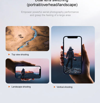 Lenovo Drone A19 Pro 4K HD 8K Professional 5G GPS Dual Camera Photography Brushless Foldable Quadcopter RC Distance Drones Toys