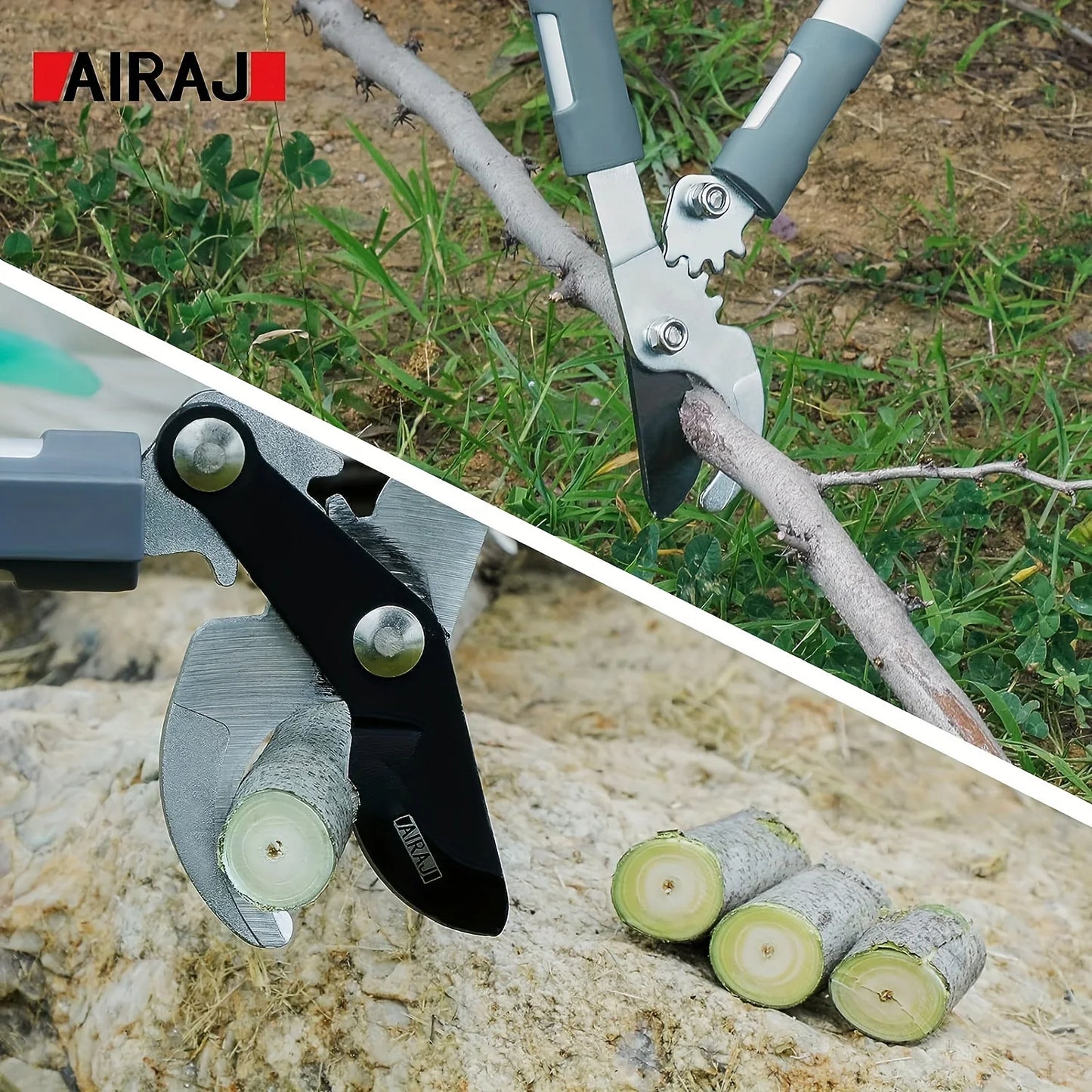 AIRAJ Pruning Shears Professional Equipment, Coarse Branch Cut Hand Gardening Tools
