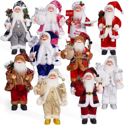 12in Standing Santa Claus Doll, Christmas Tree Decorations