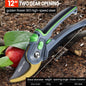 AIRAJ Plant Trim Garden Pruning Shears, Garden Scissor Tool Branch Shear Orchard Folding Saw Set