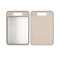 Double-Sided Cutting Board Stainless Steel and Wheat Straw Chopping Board Non-Slip