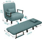 Modern folding sofa bed with with armrest for small apartment