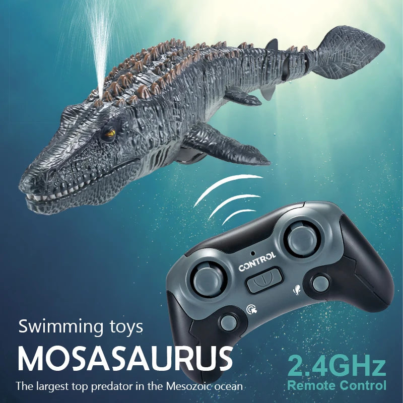 2.4G Remote Control Mosasaurus Dinosaur Pool Water Monster. Outdoor Toys for Boys, Girls & Kids