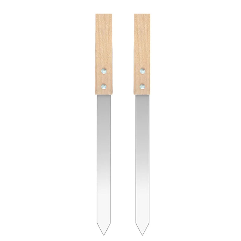 Wide Flat Barbecue Skewers. Stainless Steel Turkish Adana Flat and Paneer Tikka BBQ Kebab Skewers Perfect for Koobideh Kebab