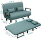 Modern folding sofa bed with with armrest for small apartment