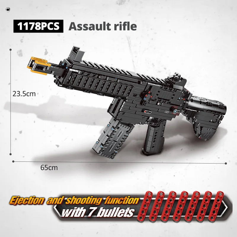 ZKZC WW2 Military Weapon Shotgun Sniper Rifle Children Toys Gifts