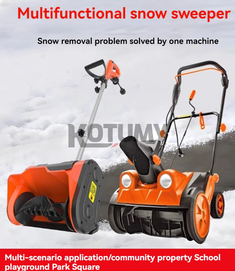 Hand Push Snow Removal Machine, Portable Snow Plow, Snow Clearing Equipment