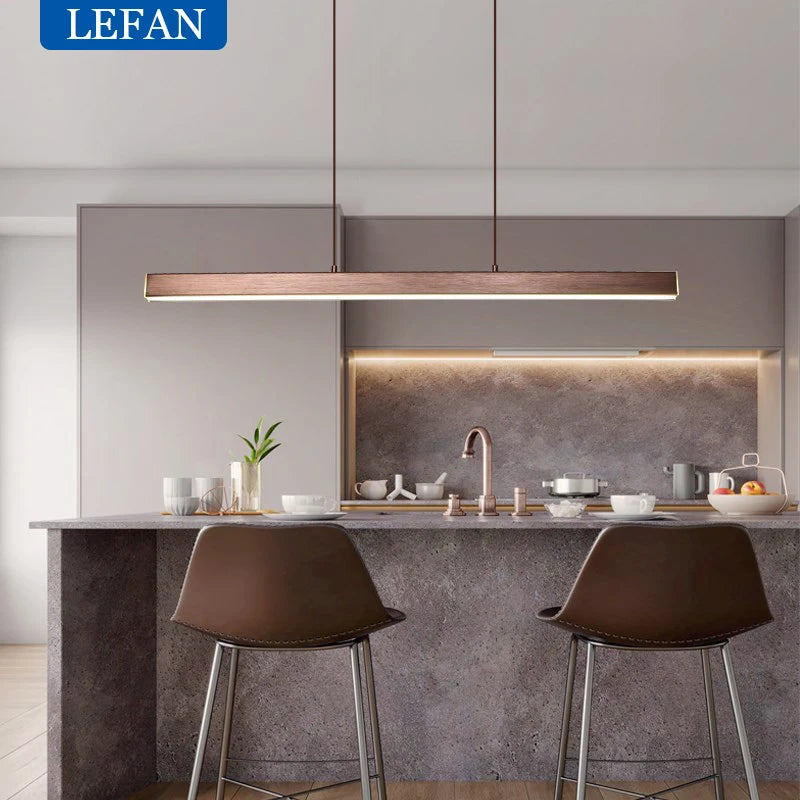 Modern minimalist Nordic chandelier. Creative personality led bar dining table study office lighting indoor lamps