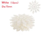 12Pcs 7.5cm Gold Powder Snowflake for Christmas Decor