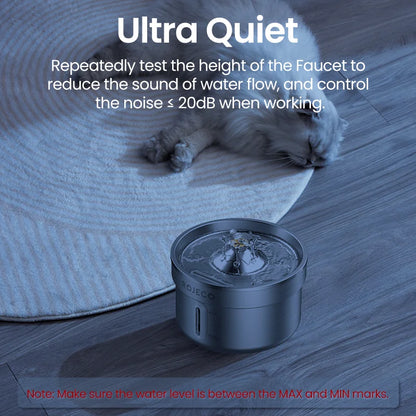 ROJECO Stainless Steel Pet Drinking Fountain Automatic Cat Water Fountain Smart Pet Water Dispenser for Dog& Cat