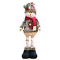 3PCS Christmas Decorative Christmas Dolls Reindeer, Snowman & Santa Claus Standing Doll