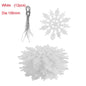 12Pcs 7.5cm Gold Powder Snowflake for Christmas Decor