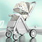 Upgraded Baby Strollers can Sit and Lie Down, High Landscape Lightweight Folding Two-way Stroller Children Stroller