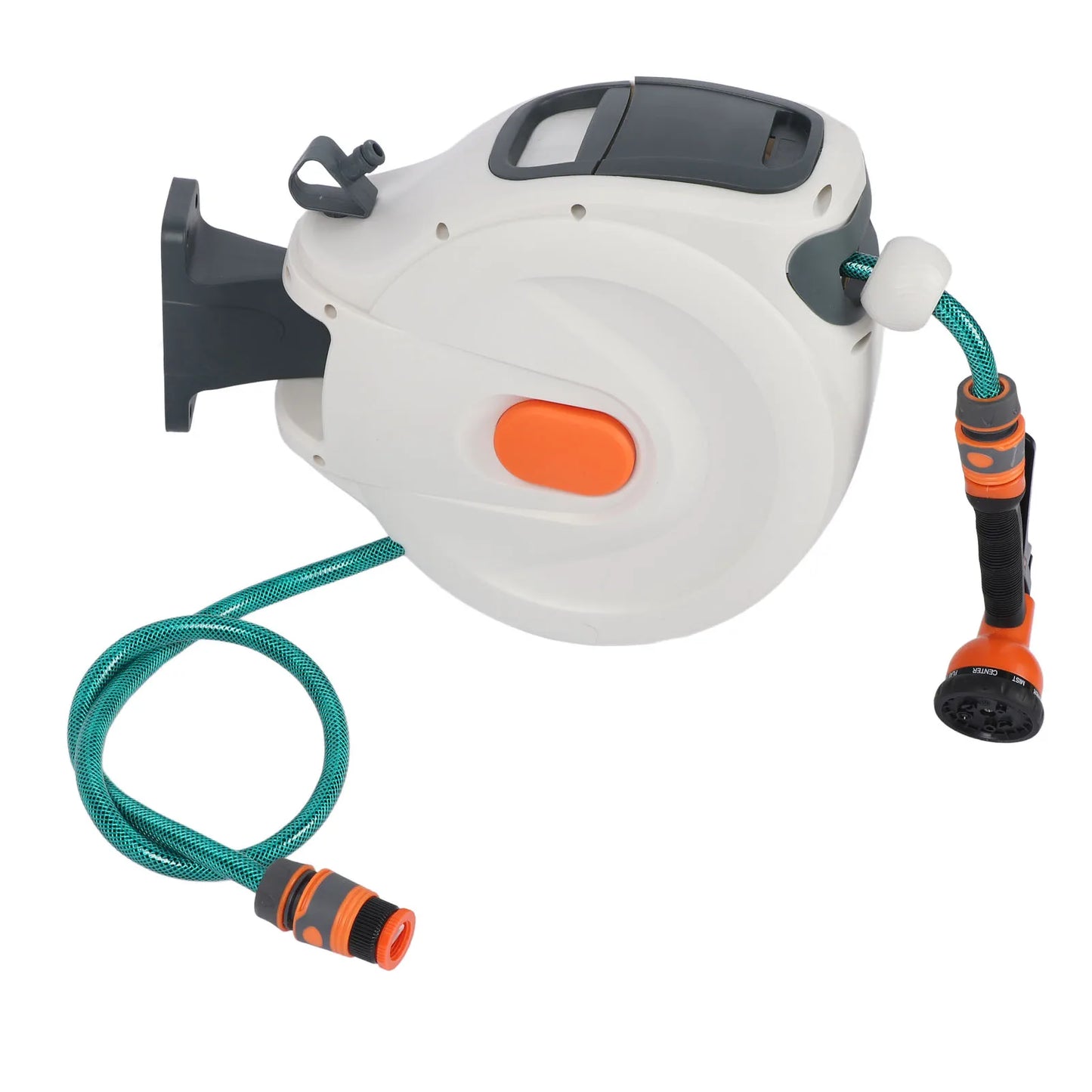 Retractable Garden Hose with Automatic Lock with Sprayer Nozzle for Watering