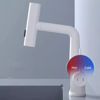 Waterfall Pull Out Kitchen Faucet, Intelligent Digital Display Cold & Hot Mixer